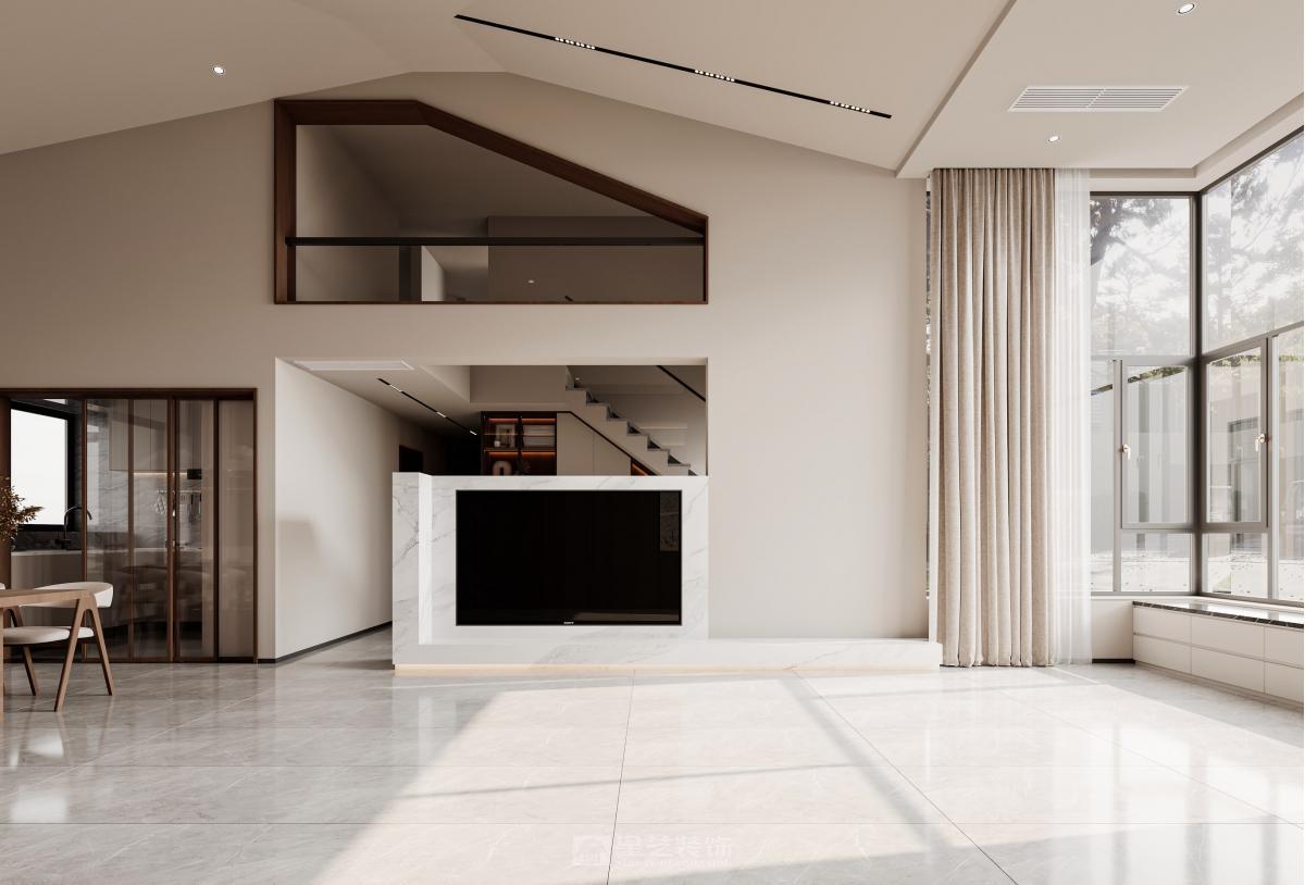 挑空复式｜干净的家主打的就是温柔和舒适