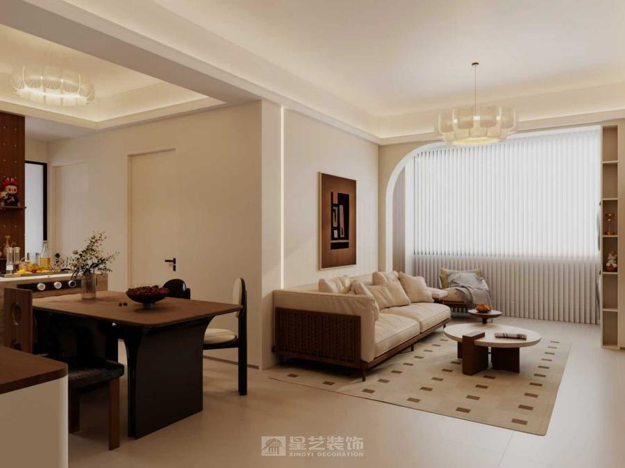 不张扬的奶油调，搭配恰到好处的暖，家就该是这般温柔的模样