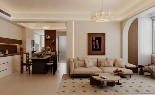 不张扬的奶油调，搭配恰到好处的暖，家就该是这般温柔的模样